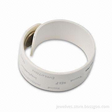 Silicone Slap Bracelets, with Fashionable Design, Customized Colors Welcomed